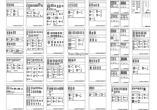 Мебель для кафе dwg