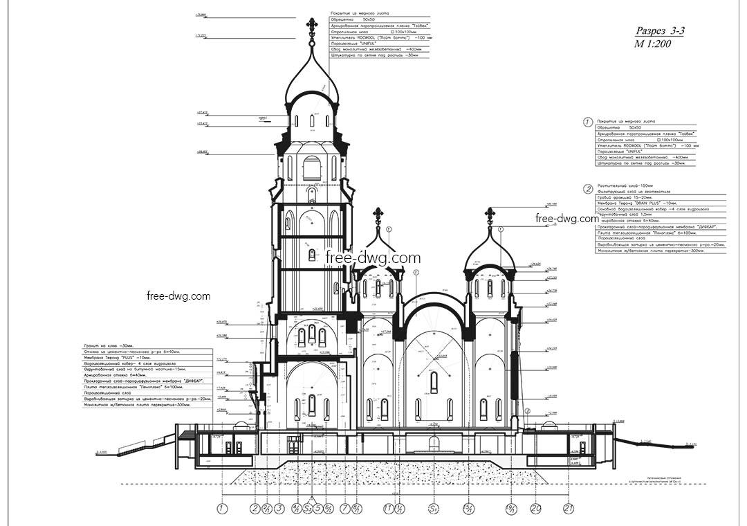 Храм - файл чертежа в формате DWG.